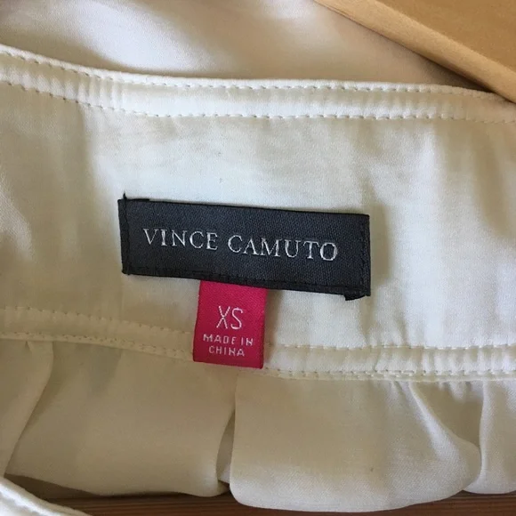 Vince Camuto Long Sleeve Tie V-Neck Blouse - Picture 7 of 7